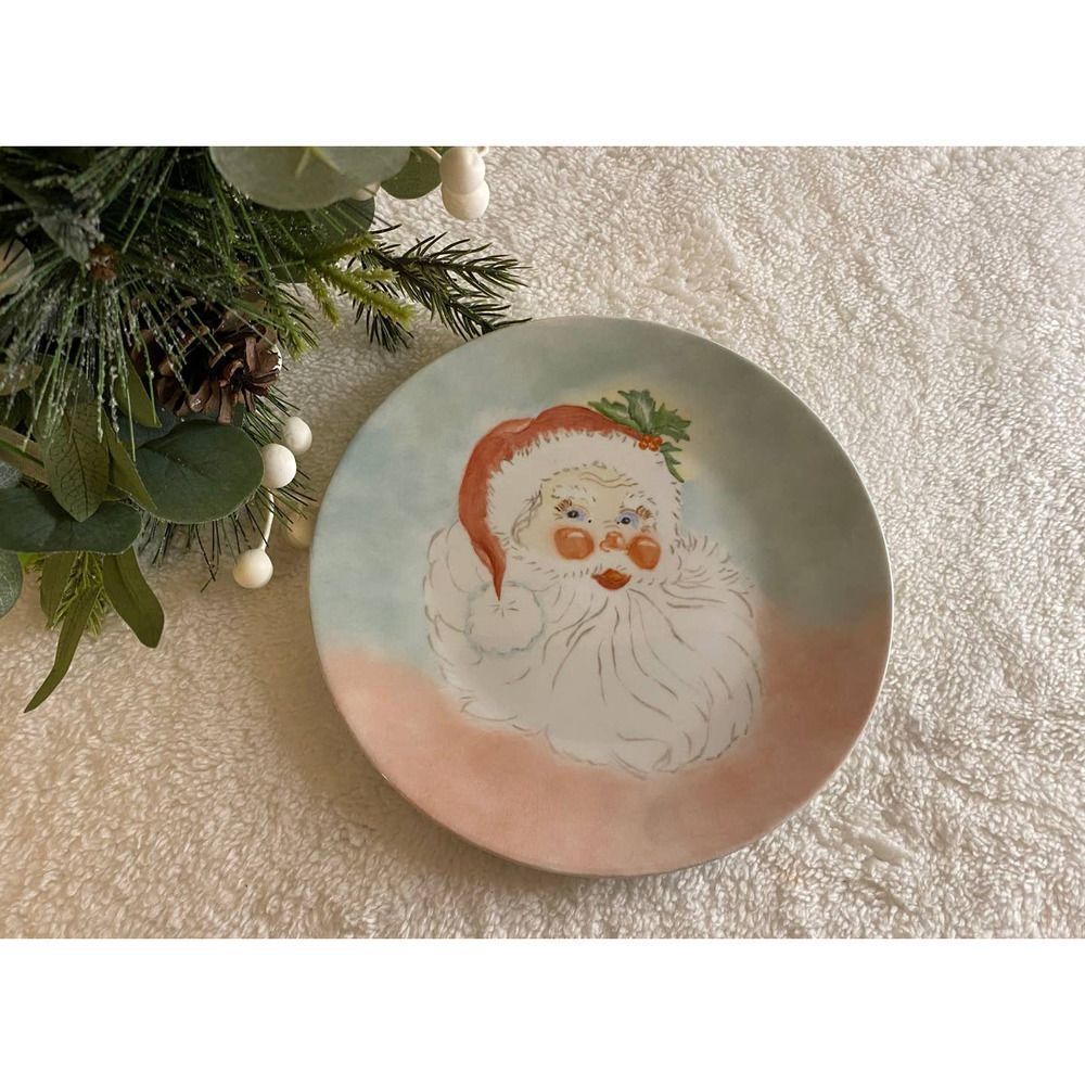 Bareuther Waldsassen German Plate with Santa